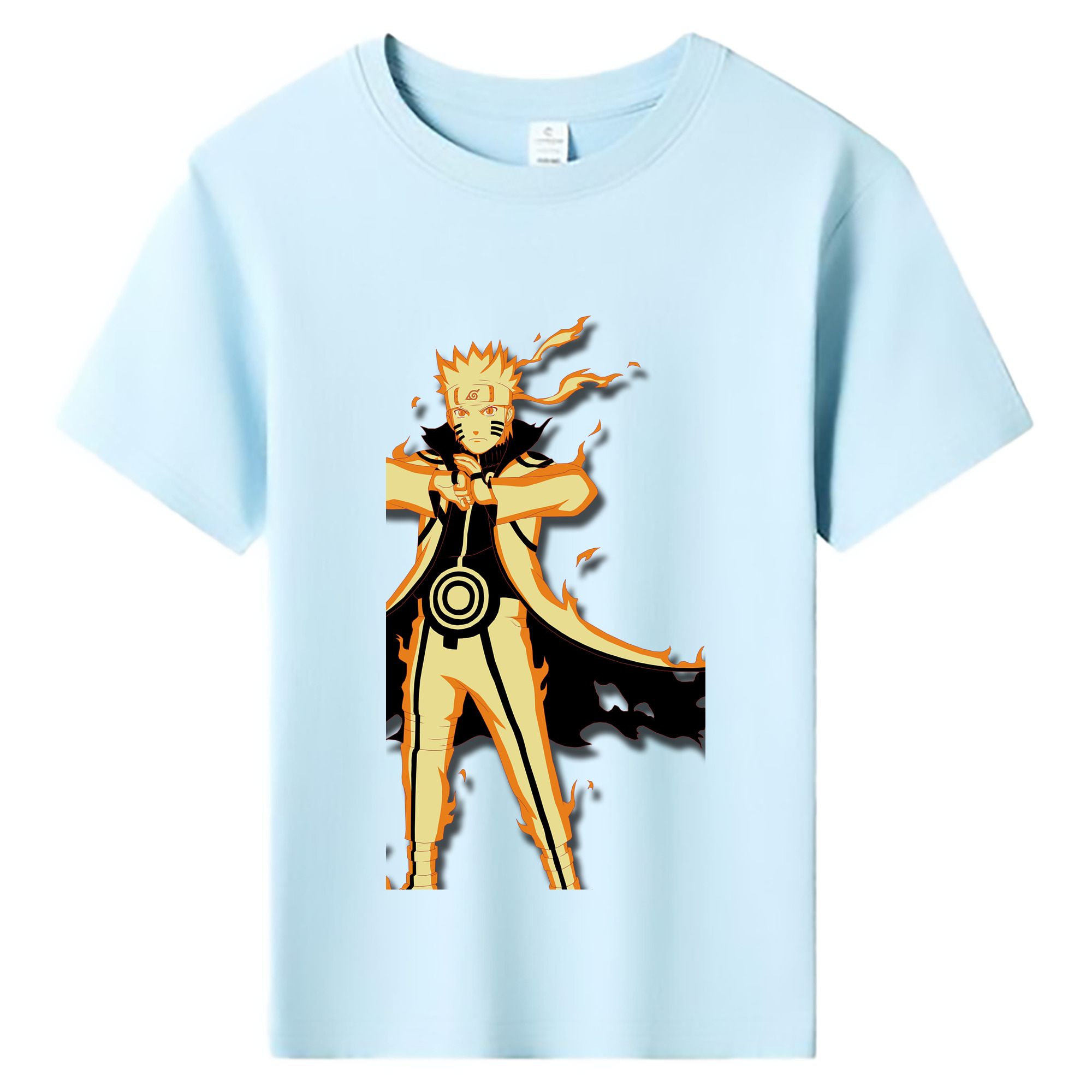 （画像用） NARUTO -ナルト- うずまき ナルト Uzumaki Naruto 綿100％キッズTシャツ（フロントプリント）